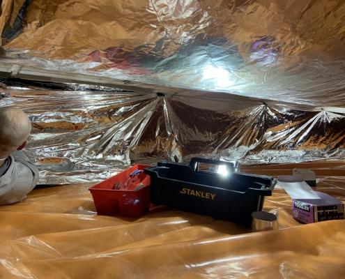 Kruipruimte isolatie in 's-Hertogenbosch Kruipruimte isolatie in 's-Hertogenbosch