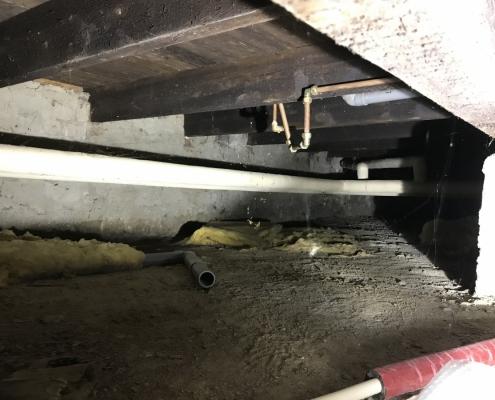 Kruipruimte isolatie in Dinteloord Kruipruimte isolatie in Dinteloord