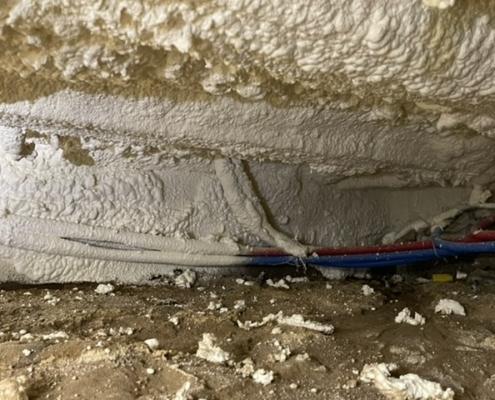 Warme vloer door vloerisolatie in Boxmeer Warme vloer door vloerisolatie in Boxmeer