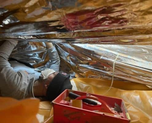 Milieuvriendelijk huis door vloerisolatie in Oss
