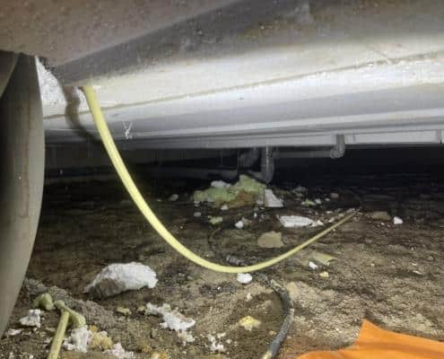 Kruipruimte isolatie in Oostvoorne Kruipruimte isolatie in Oostvoorne
