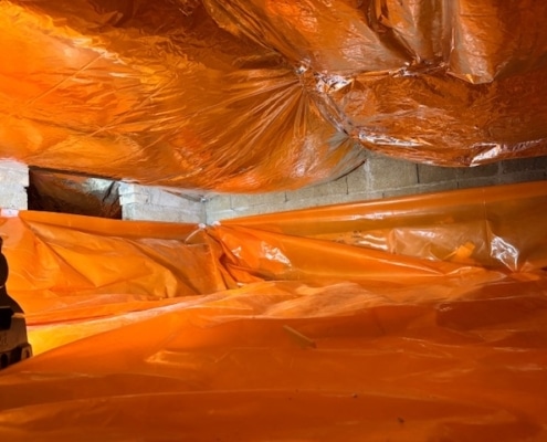 Kruipruimte ventilatie gaat schimmels tegen in Boxtel