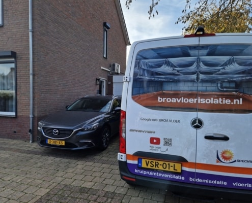 Milieuvriendelijk huis door vloerisolatie in Haelen Milieuvriendelijk huis door vloerisolatie in Haelen
