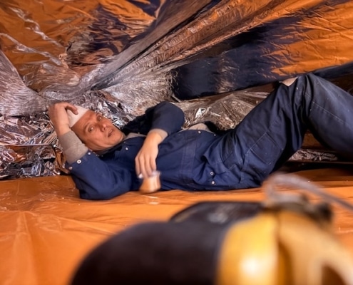 Kruipruimte ventilatie gaat schimmels tegen in Wittem