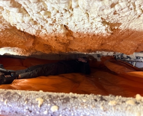 Milieuvriendelijk huis door vloerisolatie in Eindhoven Milieuvriendelijk huis door vloerisolatie in Eindhoven