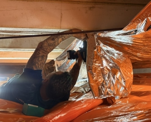 Milieuvriendelijk huis door vloerisolatie in Nieuw-Bergen Milieuvriendelijk huis door vloerisolatie in Nieuw-Bergen